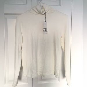 White Zara Kids Turtle-Neck long sleeve